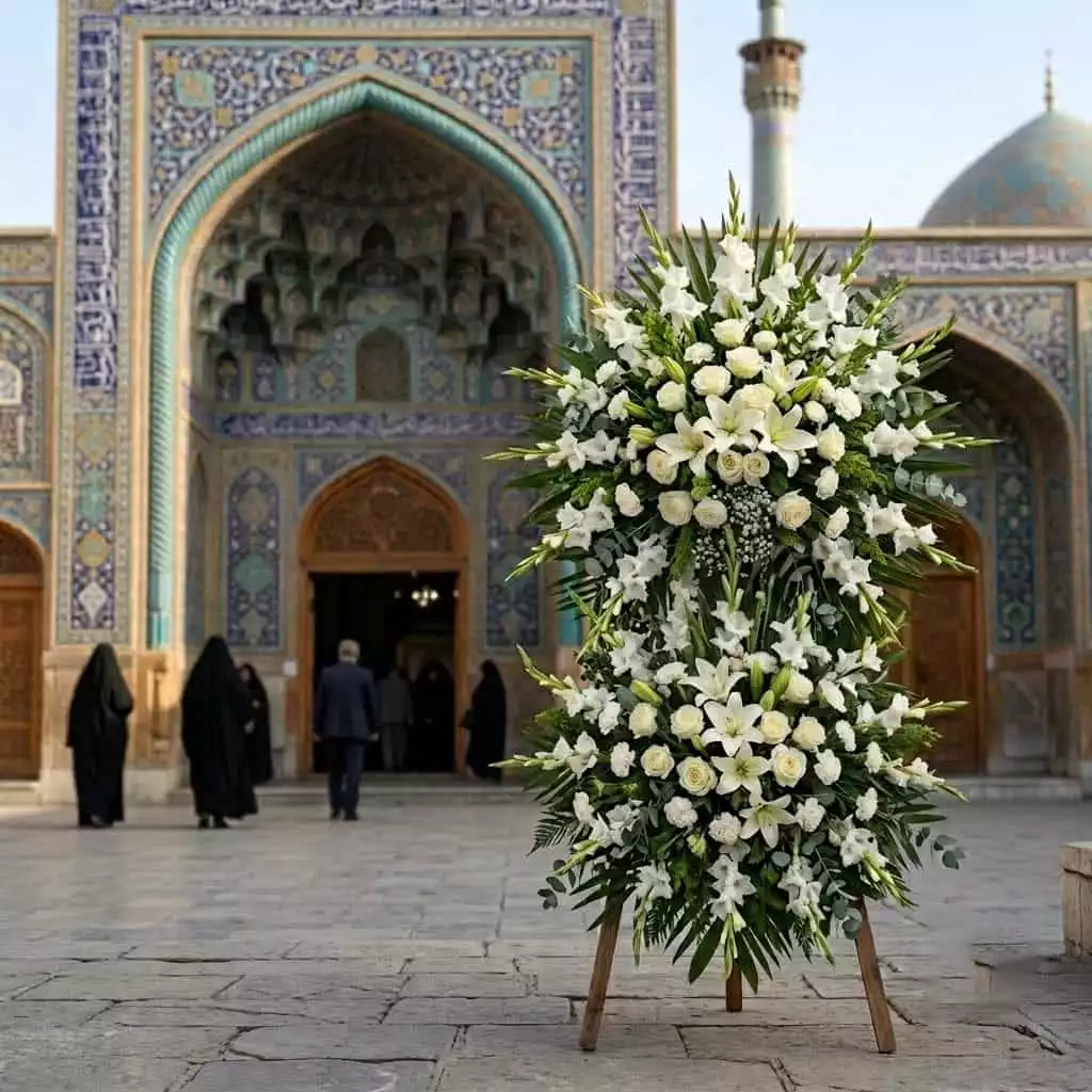 5 قانون ناگفته مساجد تهران برای پذیرش تاج گل ترحیم - راهنمای تحویل بدون دردسر