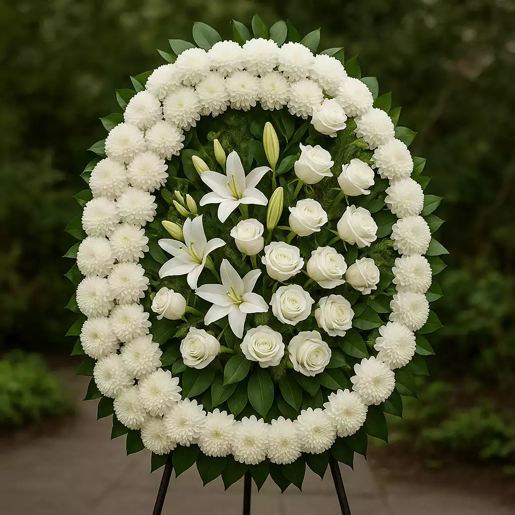 بهترین ترکیب گل ها برای تاج گل ترحیم شیک