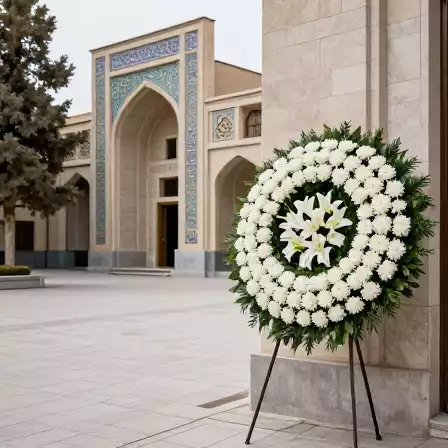 خرید تاج گل برای مراسم ترحیم مسجد شهرک غرب شهر تهران