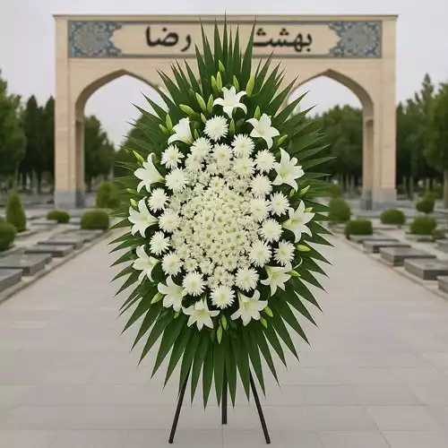 راهنمای خرید تاج گل ترحیم در مشهد مدل های شیک و تحویل سریع