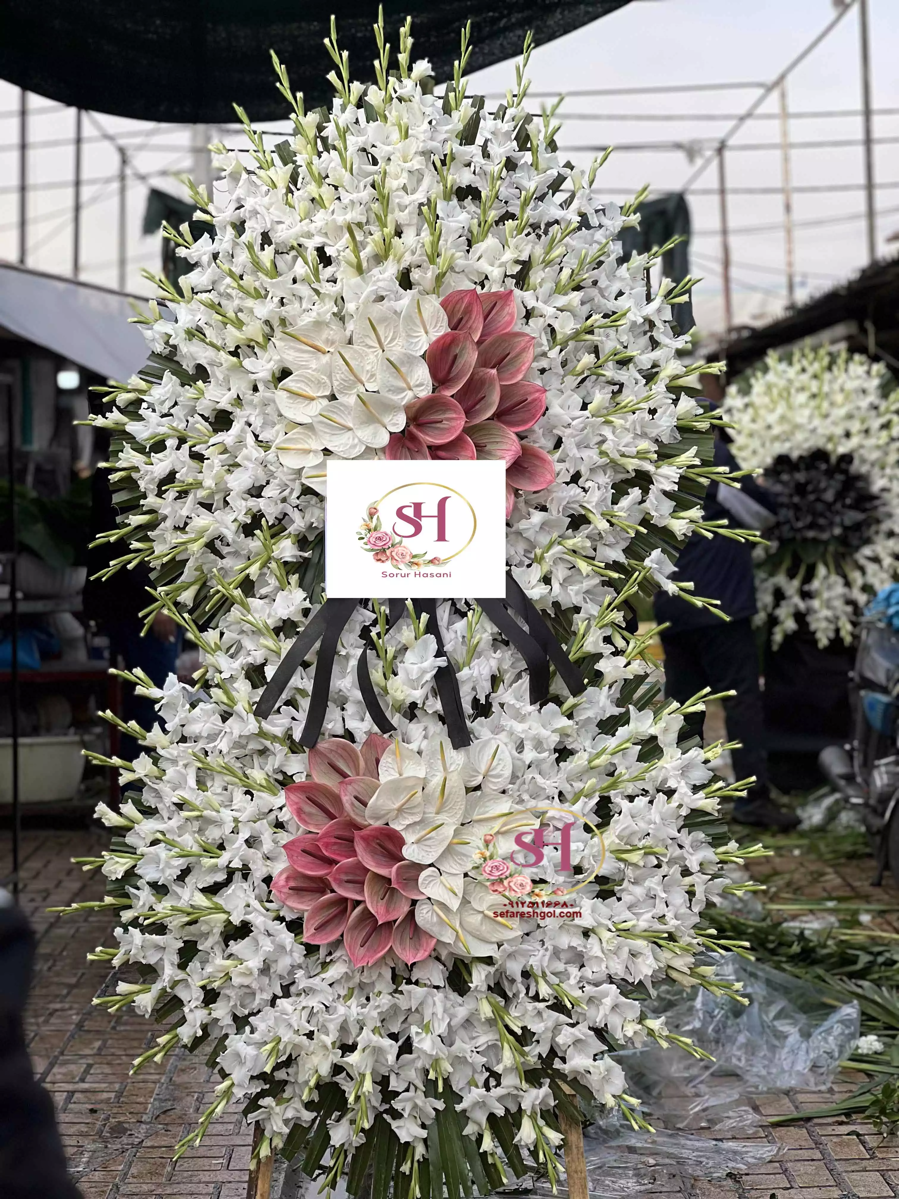 تاج گل ترحیم شیک