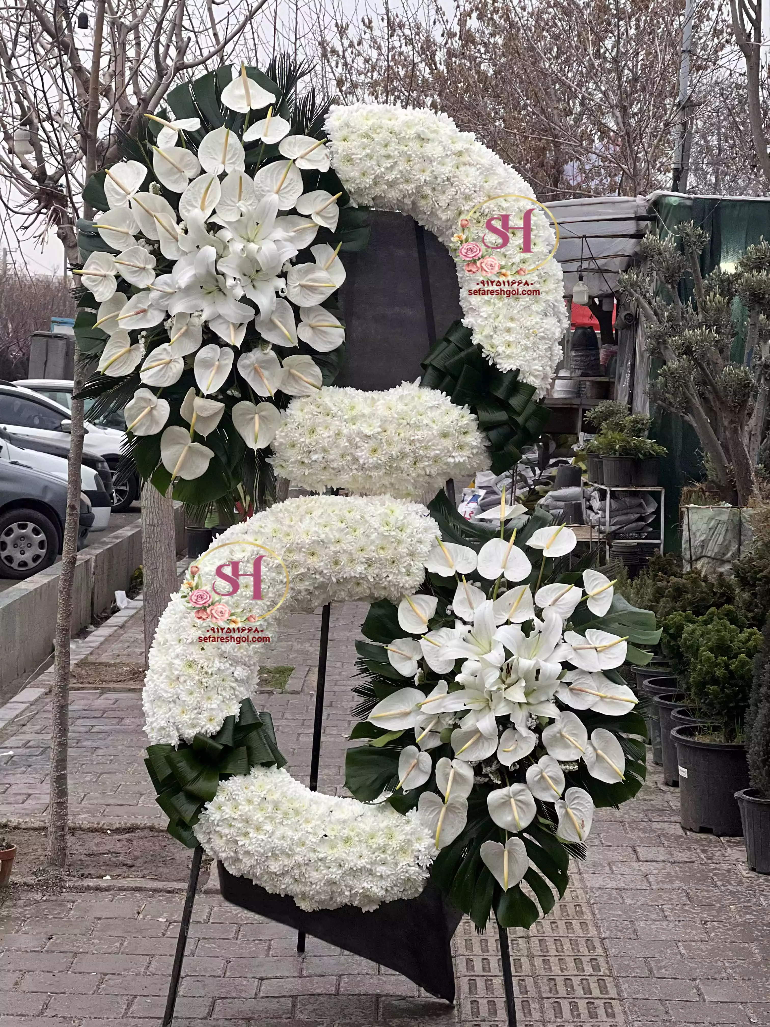 تاج گل ترحیم شیک