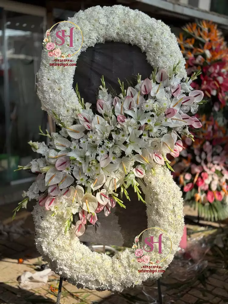 تاج گل دوطبقه لاکچری تبریک