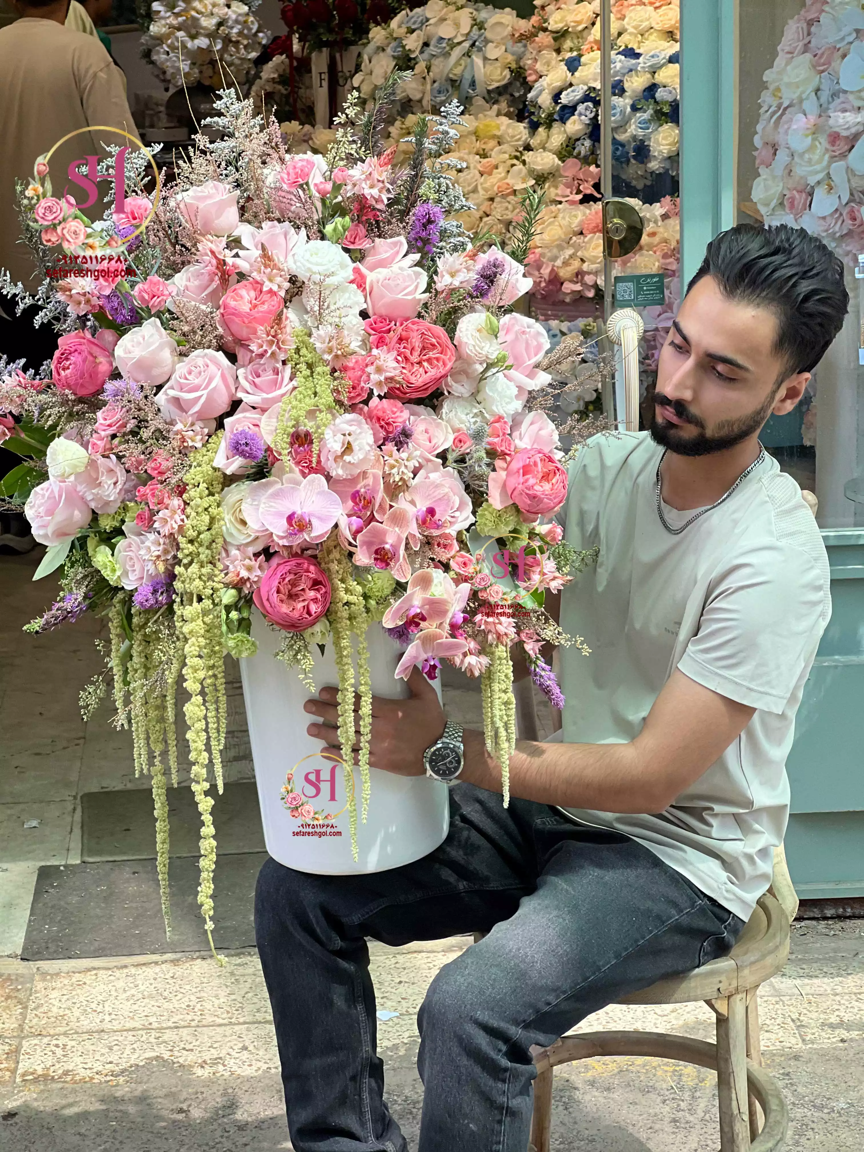 جام گل لاکچری تبریک 