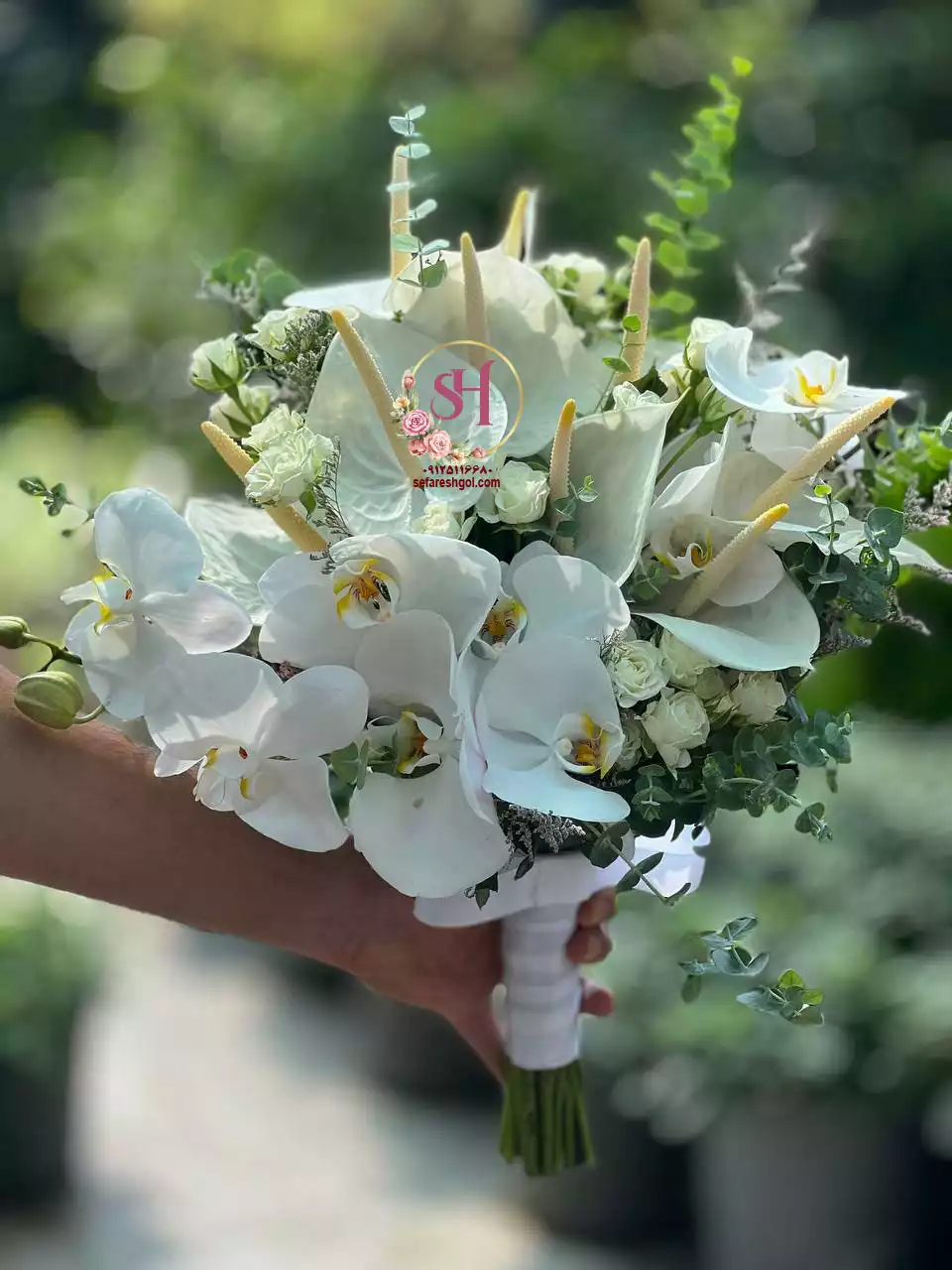 دسته گل عروس اروپایی 