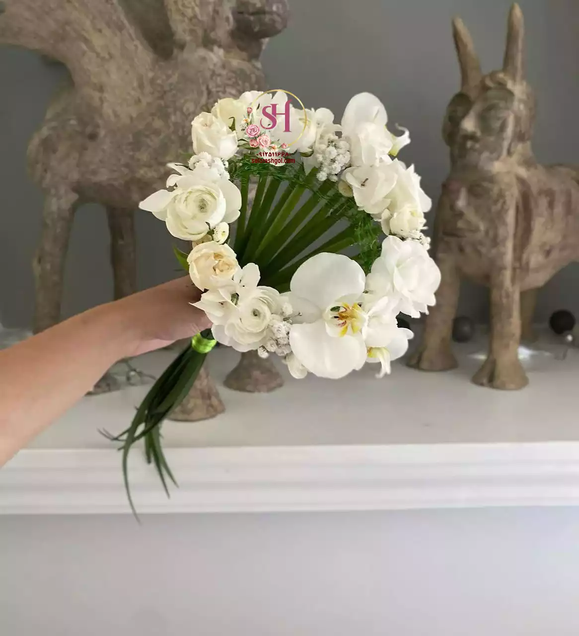 دسته گل عروس اروپایی