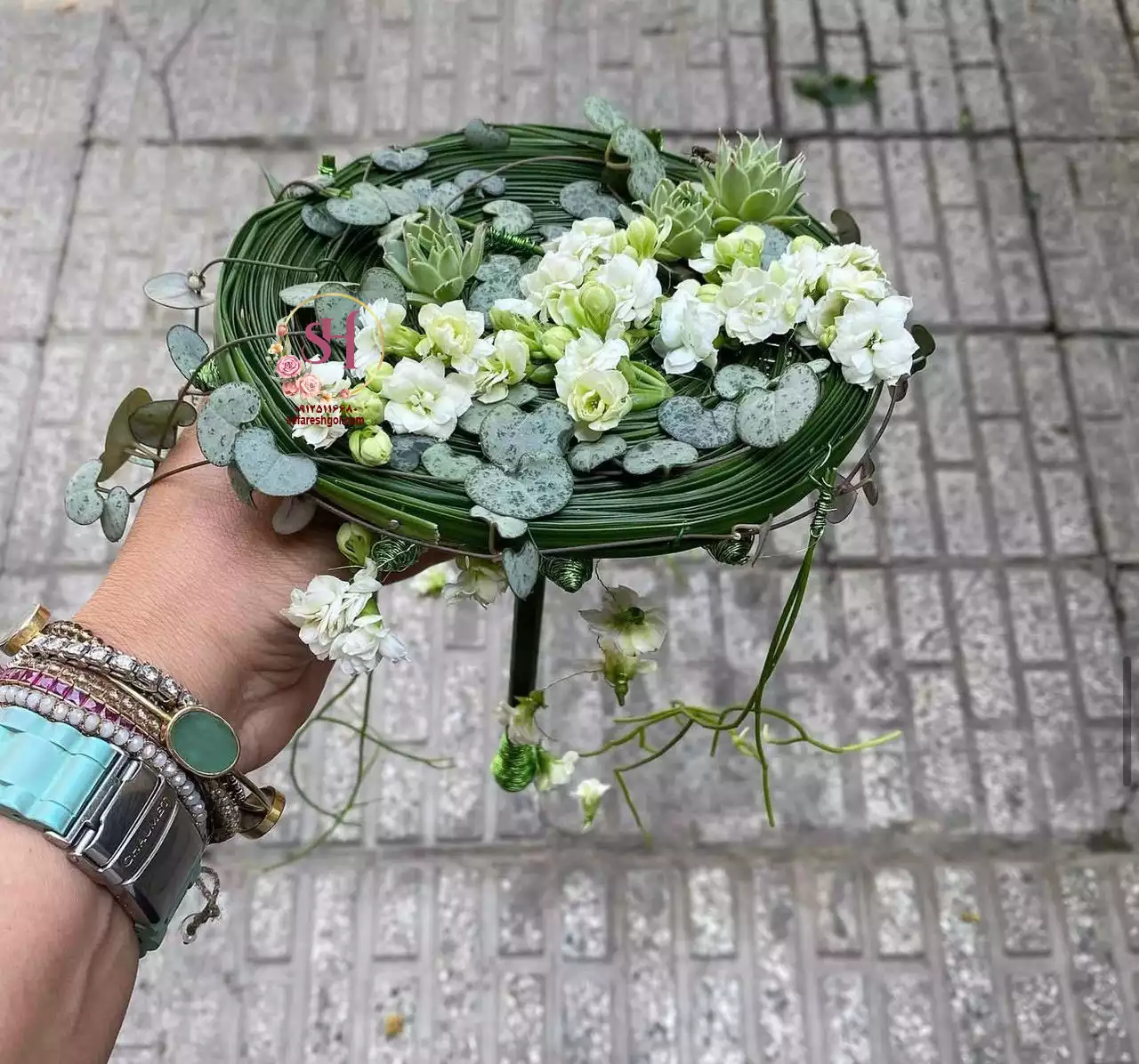 دسته گل عروس اروپایی