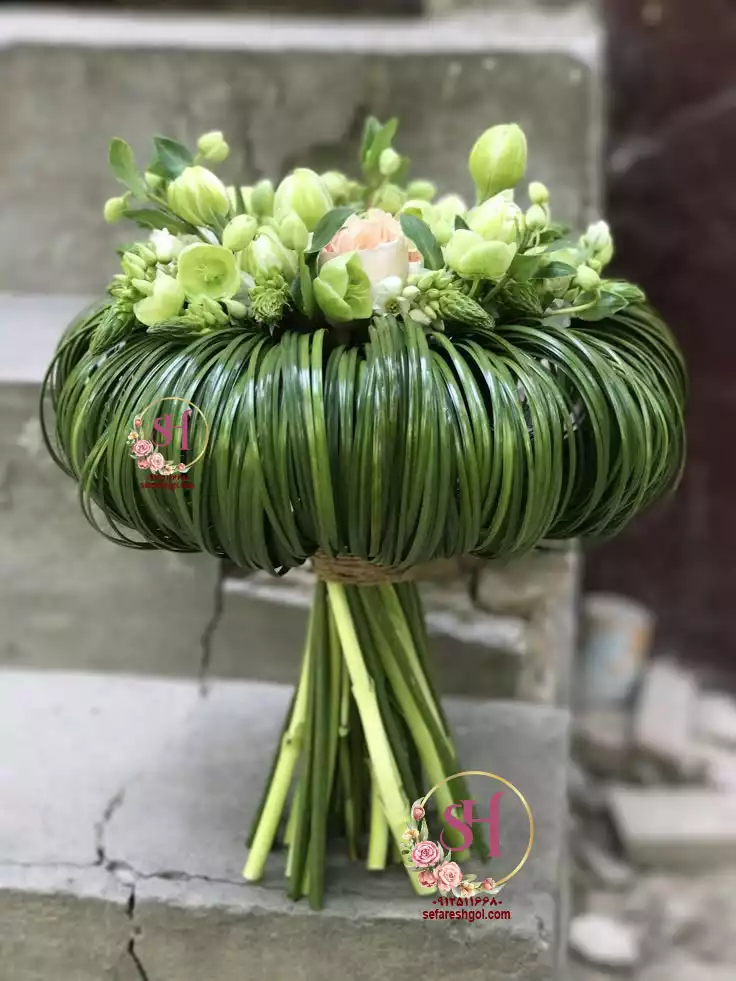 دسته گل عروس اروپایی