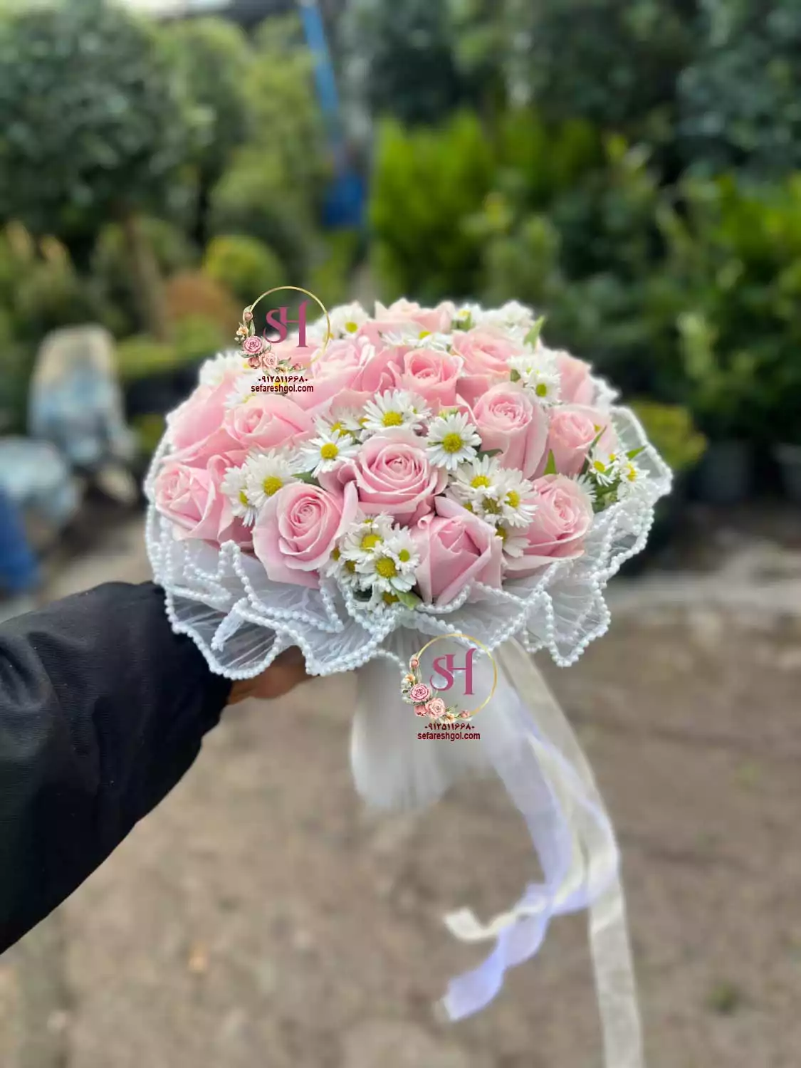 دسته گل عروس شیک