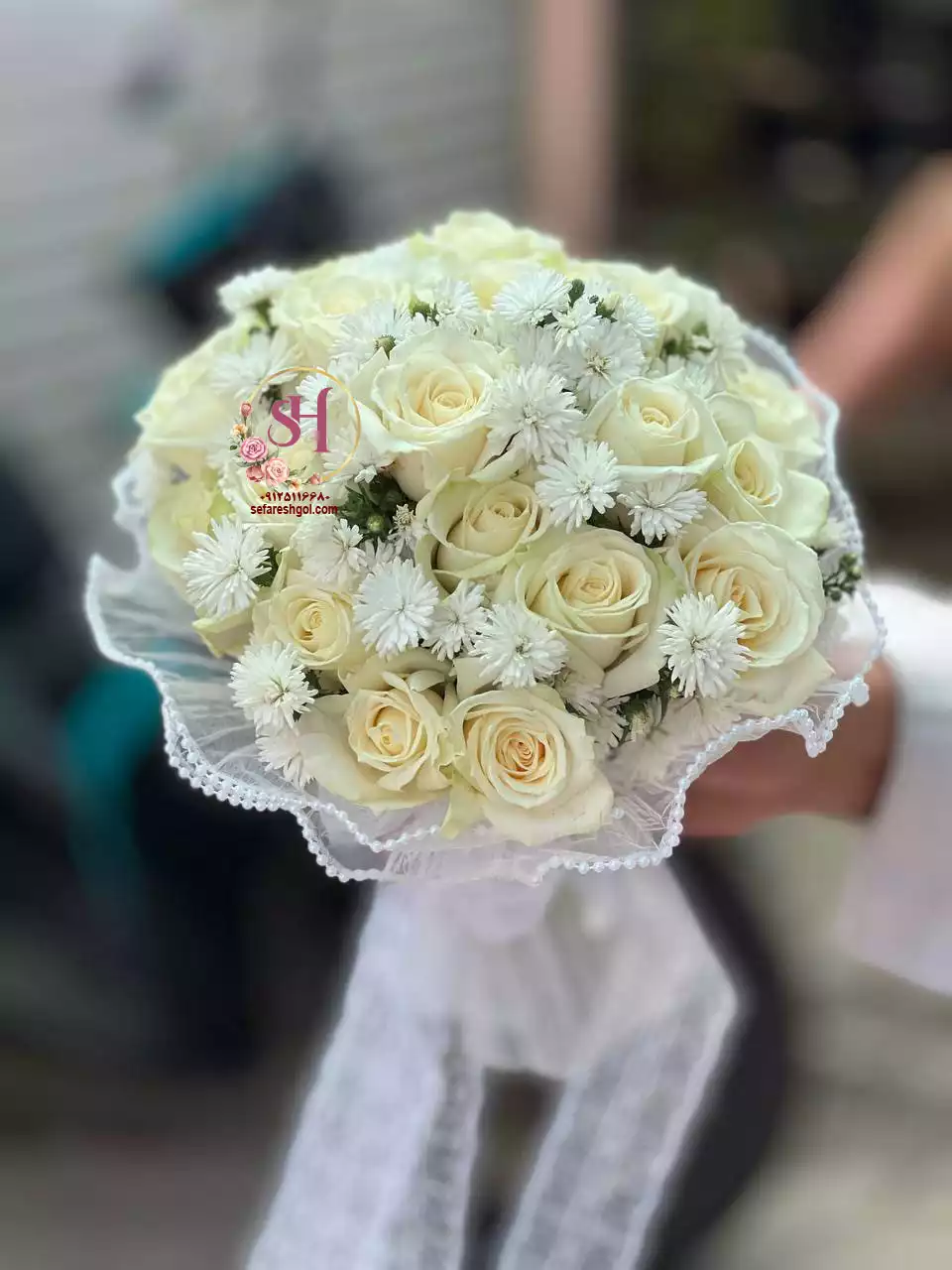 دسته گل عروس فانتزی