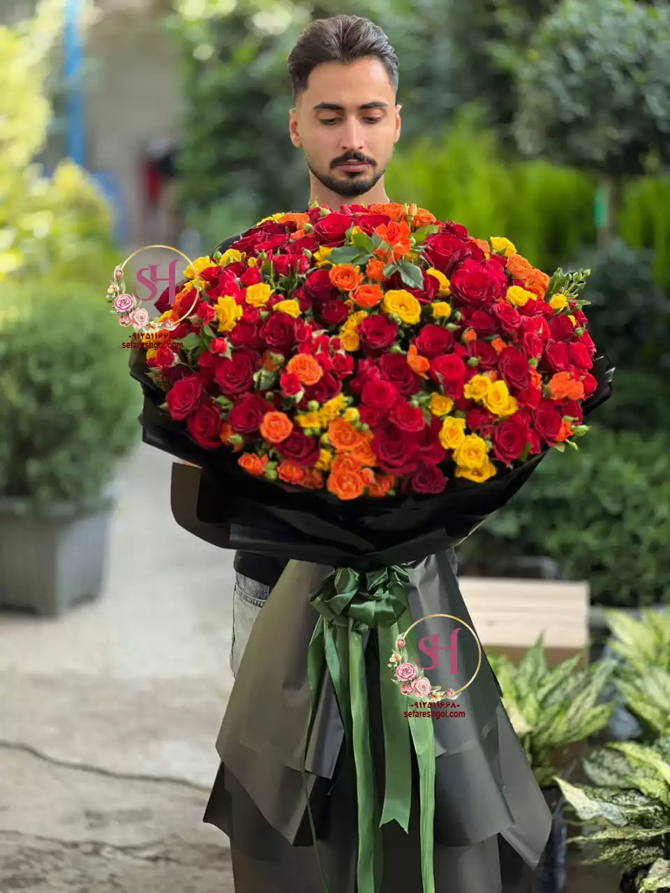 دسته گل لاکچری تبریک