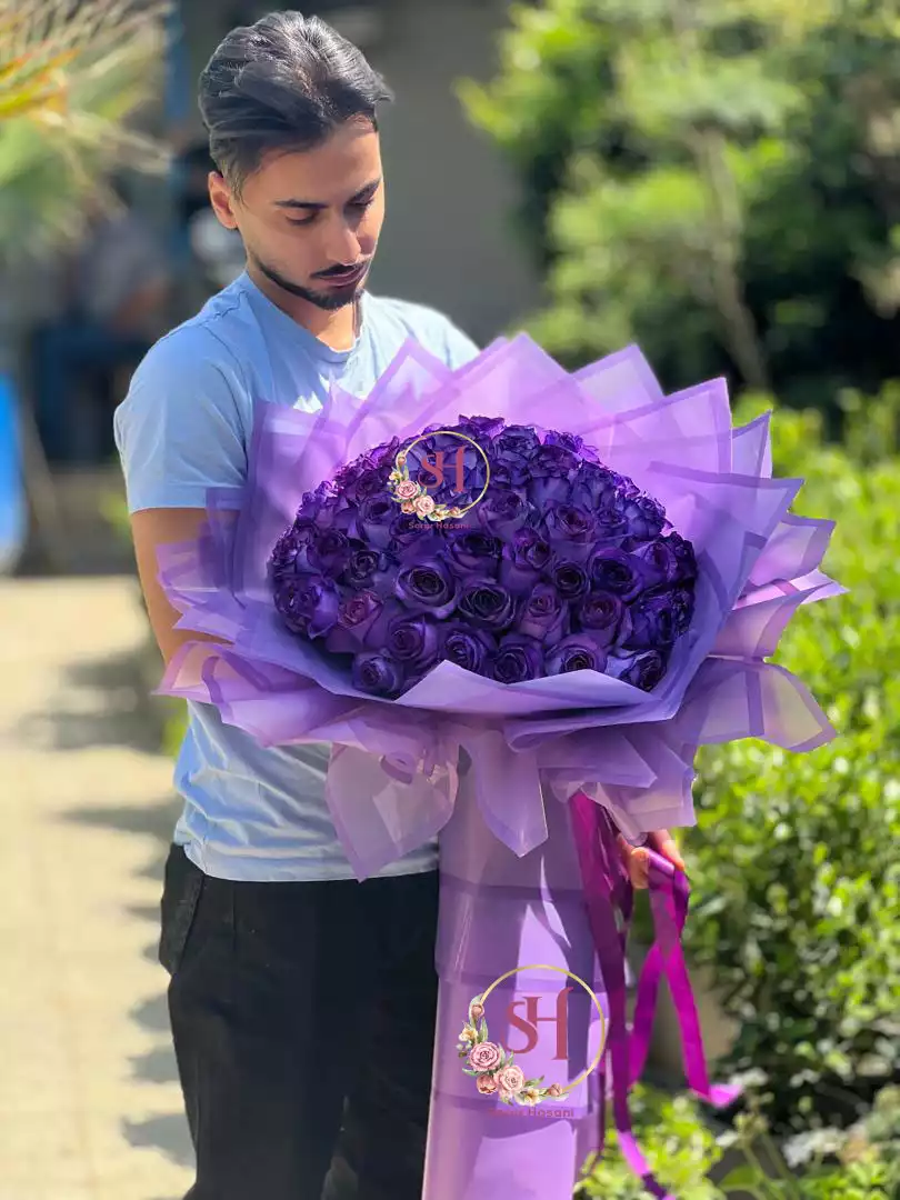 دسته گل رز هلندی(80شاخه)