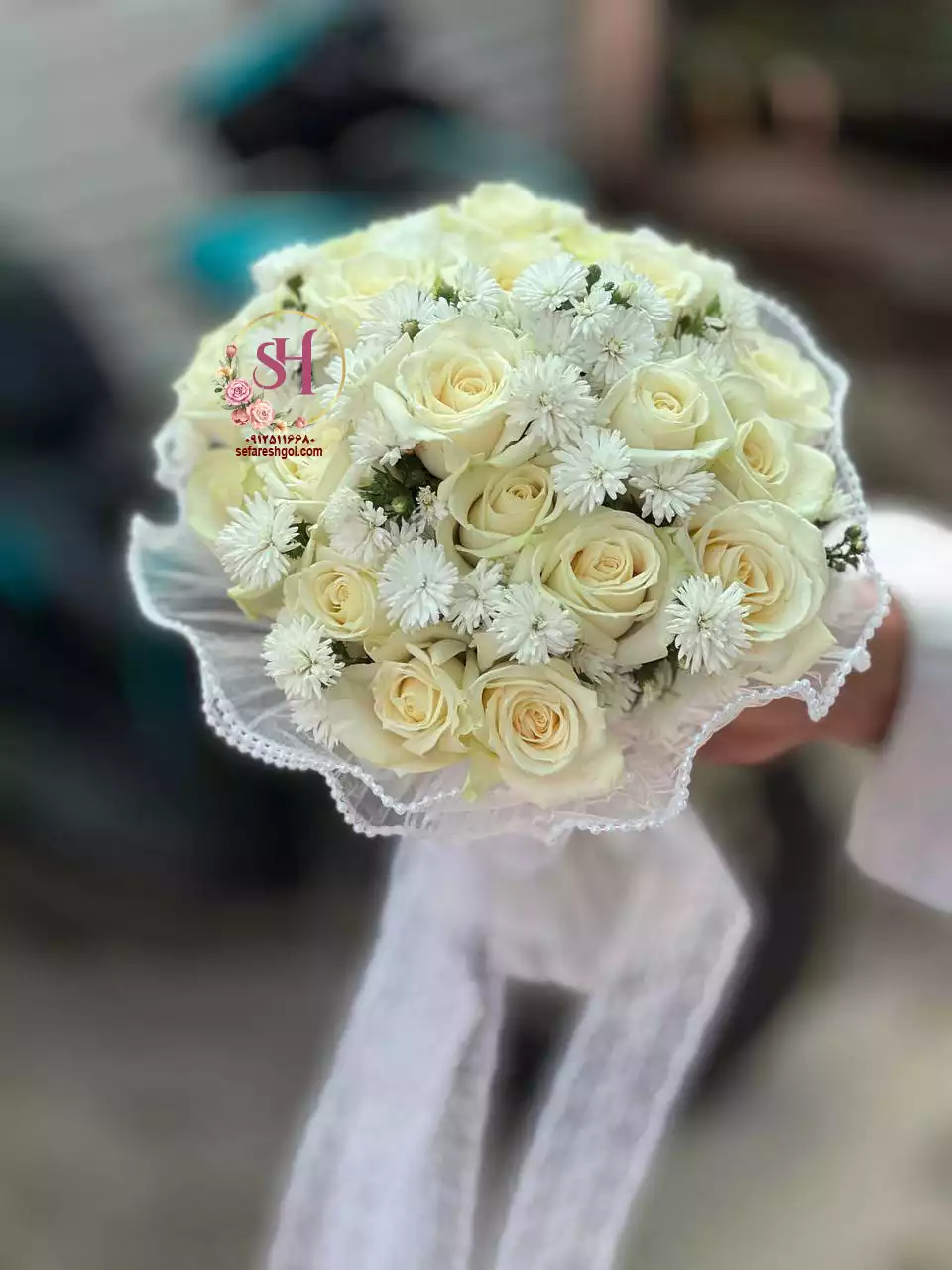 دسته گل عروس فانتزی