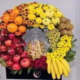 باکس میوه و آجیل یلدا 4 باکس میوه یلدا ، سبدمیوه یلدا، میوه آرایی یلدا، تزیینات یلدا، گل آرایی یلدا ، میوه و آجیل یلدا باکس میوه و آجیل یلدا 4