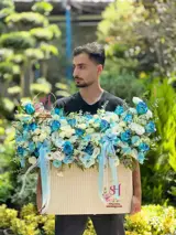 باکس گل لاکچری بنفشه