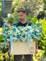 باکس گل لاکچری بنفشه