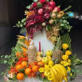 باکس گل و میوه و آجیل 3 باکس گل و میوه ، میوه آرایی یلدا، میوه و آجیل یلدا، میوه آرایی یلدا باکس گل و میوه و آجیل 3