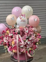 باکس گل و بادکنک لئو