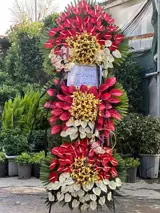 تاج گل دوطبقه تسلیت