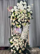 تاج گل دوطبقه مدل (آبشاری)