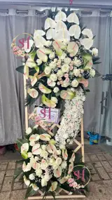 تاج گل دوطبقه مدل (آبشاری)