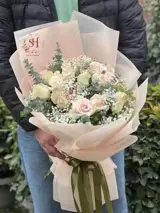 دسته گل تبریک رز هلندی(20 شاخه)