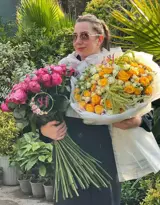 دسته گل تبریک رز هلندی(80 شاخه)