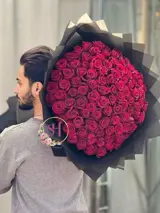دسته گل خواستگاری رز هلندی(120شاخه)