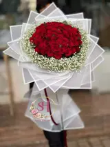 دسته گل تبریک(80 شاخه) دسته گل تبریک(80 شاخه)