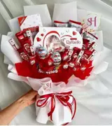 دسته گل شکلات ولنتاین