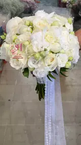 دسته گل عروس اروپایی
