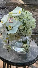 دسته گل عروس اروپایی