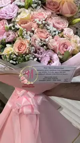 دسته گل و بادکنک