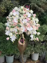 پایه گل لاکچری صورتی پایه گل لاکچری صورتی